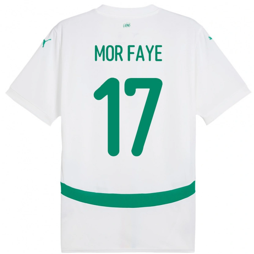 Danxen Kid Senegal Mame Mor Faye #17 White Home Jersey 24-26 T-Shirt