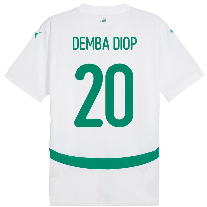 Danxen Kid Senegal Pape Demba Diop #20 White Home Jersey 24-26 T-Shirt