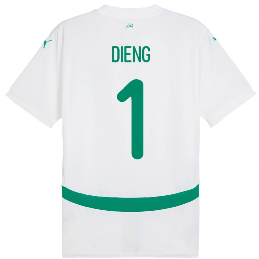 Danxen Kid Senegal Timothy Dieng #1 White Home Jersey 24-26 T-Shirt