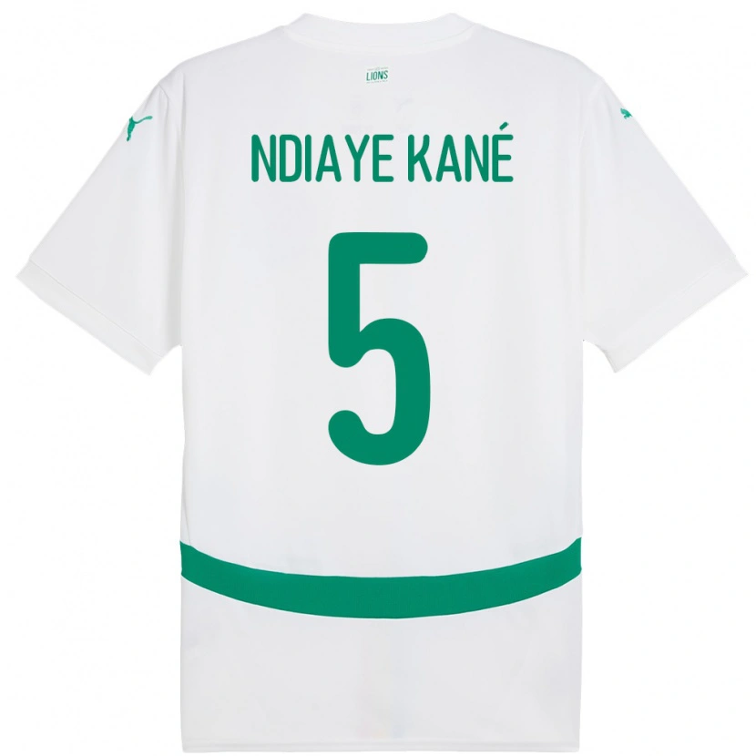 Danxen Kid Senegal Ndeye Ndiaye Kane #5 White Home Jersey 24-26 T-Shirt