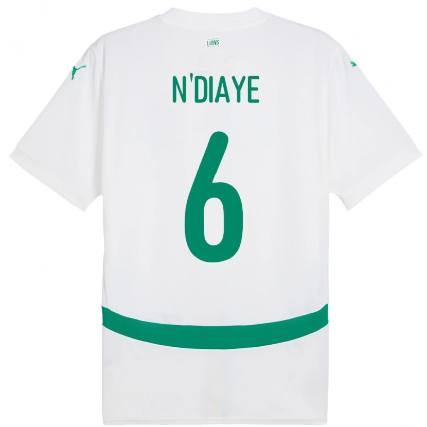 Danxen Kid Senegal Niakhate N Diaye #6 White Home Jersey 24-26 T-Shirt