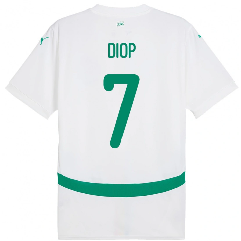 Danxen Kid Senegal Mama Diop #7 White Home Jersey 24-26 T-Shirt