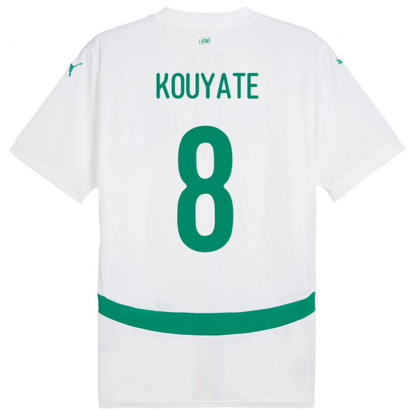 Danxen Kid Senegal Cheikhou Kouyate #8 White Home Jersey 24-26 T-Shirt