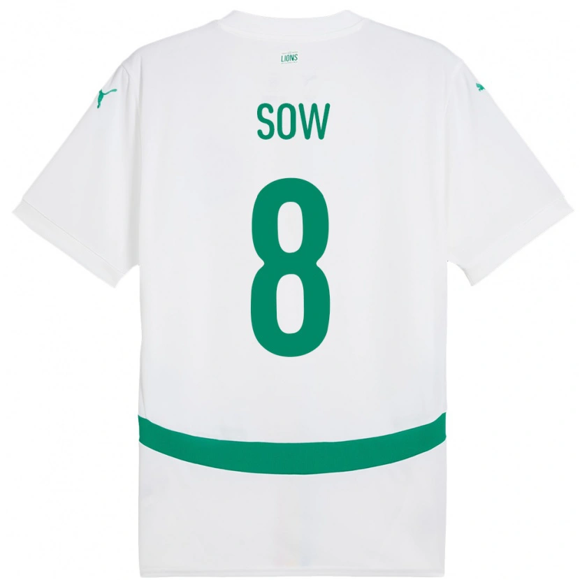 Danxen Kid Senegal Mbayang Sow #8 White Home Jersey 24-26 T-Shirt