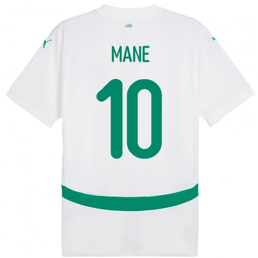 Danxen Kid Senegal Sadio Mane #10 White Home Jersey 24-26 T-Shirt