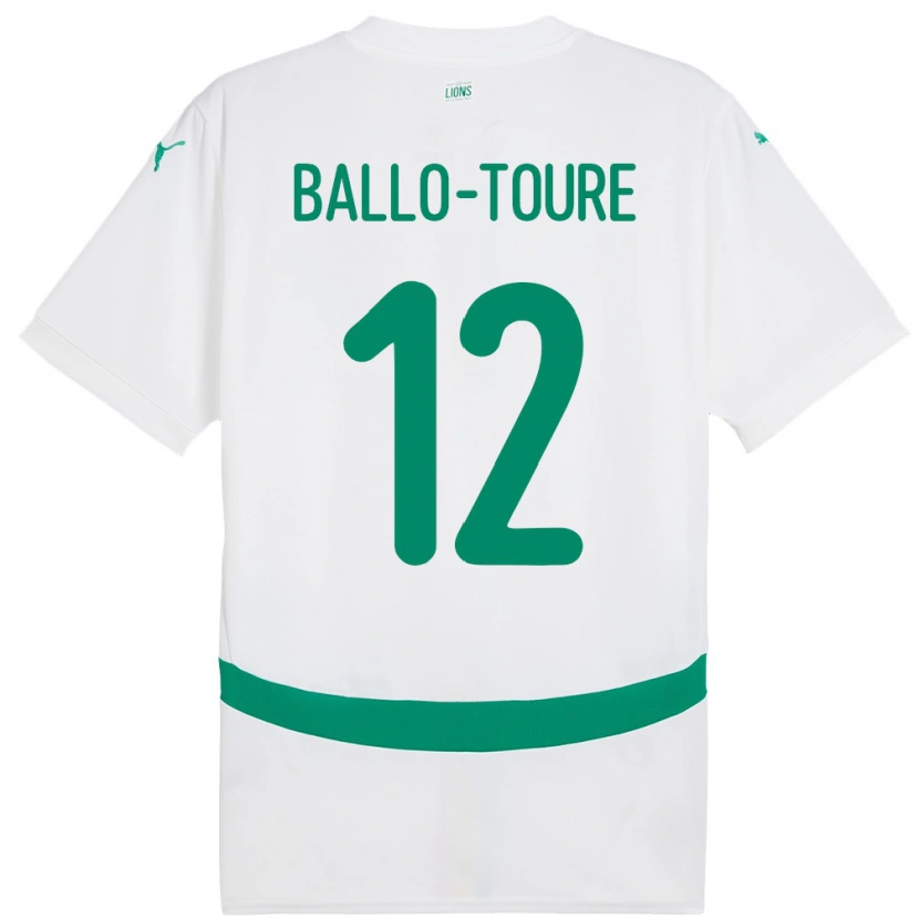 Danxen Kid Senegal Fode Ballo-Toure #12 White Home Jersey 24-26 T-Shirt