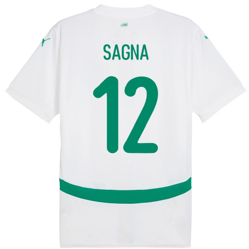 Danxen Kid Senegal Safietou Sagna #12 White Home Jersey 24-26 T-Shirt