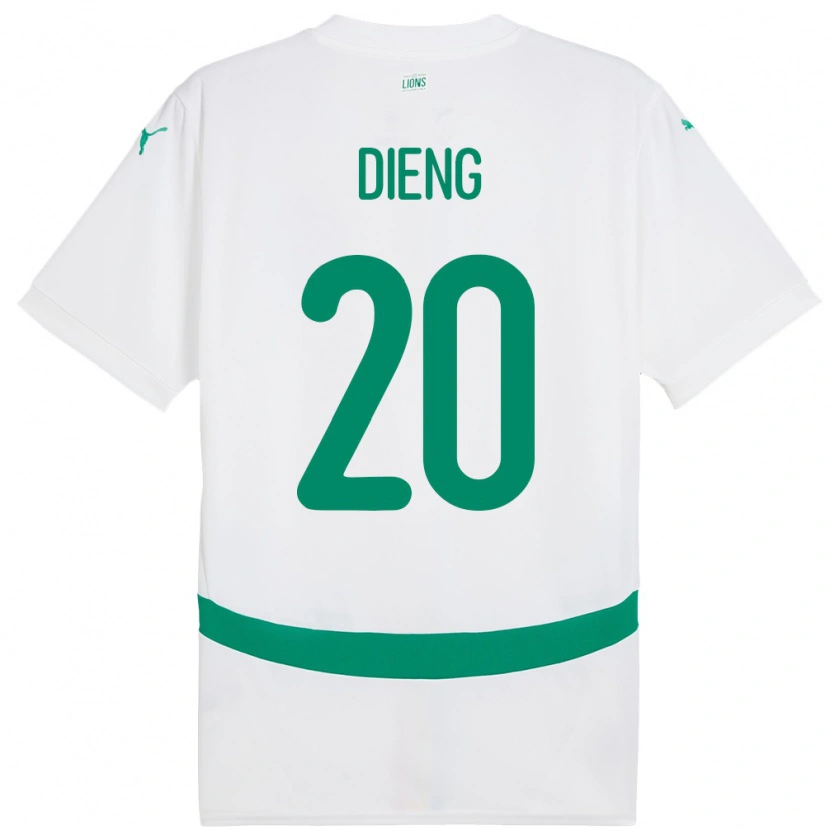 Danxen Kid Senegal Bamba Dieng #20 White Home Jersey 24-26 T-Shirt