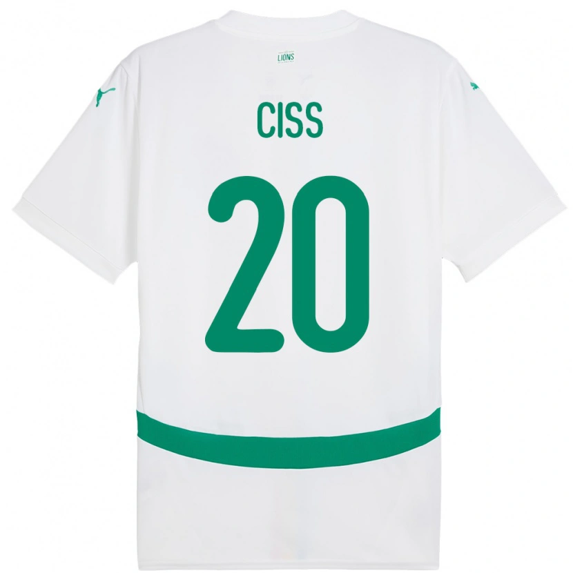 Danxen Kid Senegal Amadou Ciss #20 White Home Jersey 24-26 T-Shirt