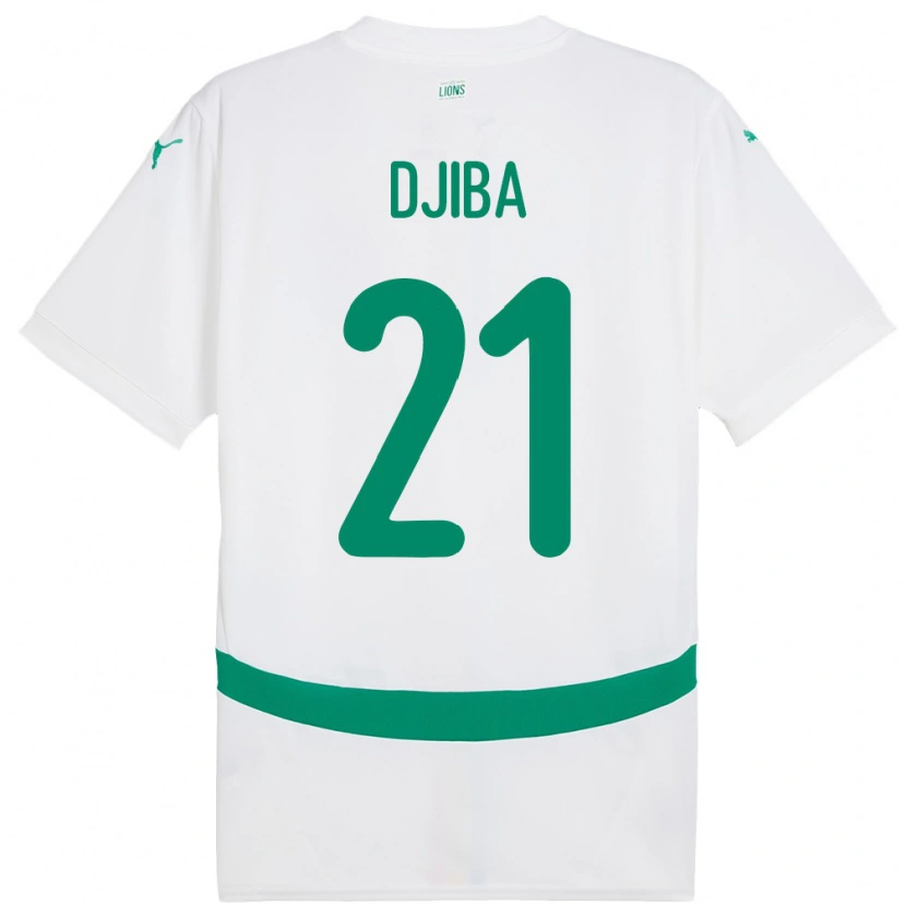 Danxen Kid Senegal Francois Djiba #21 White Home Jersey 24-26 T-Shirt