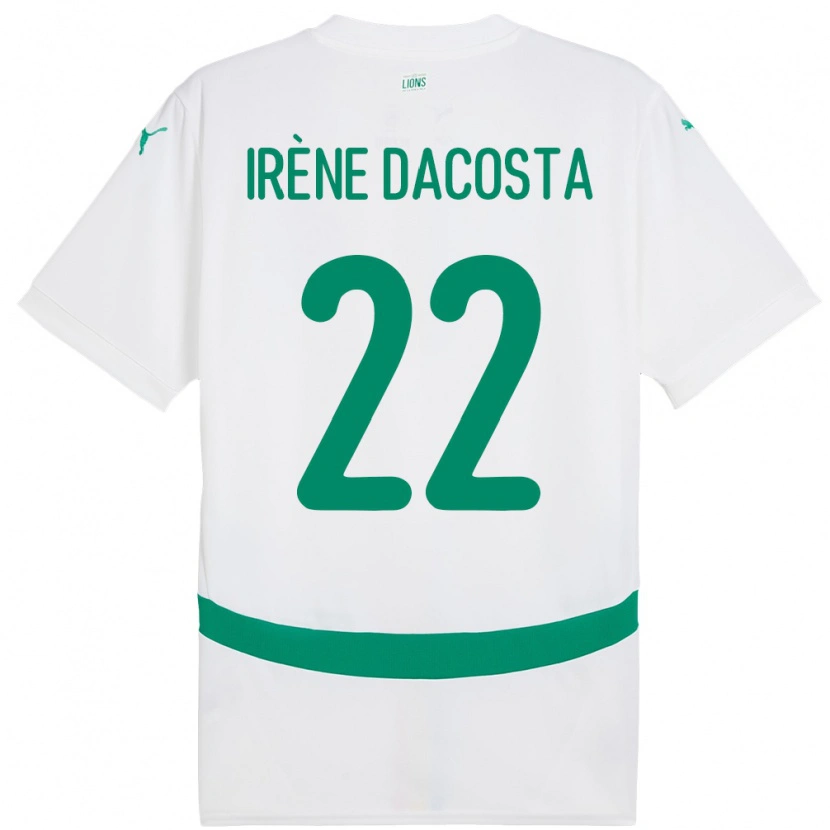 Danxen Kid Senegal Gladys Irene Dacosta #22 White Home Jersey 24-26 T-Shirt