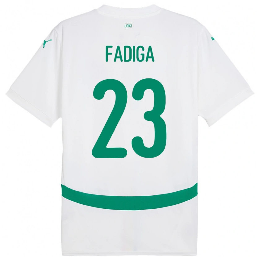 Danxen Kid Senegal Noah Fadiga #23 White Home Jersey 24-26 T-Shirt