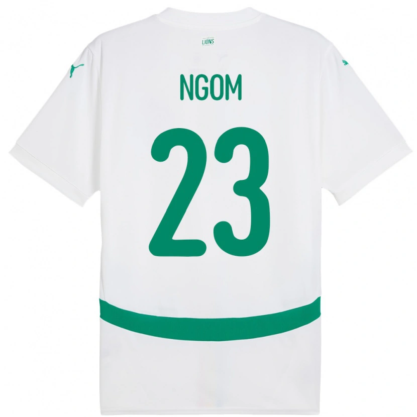 Danxen Kid Senegal Astou Ngom #23 White Home Jersey 24-26 T-Shirt