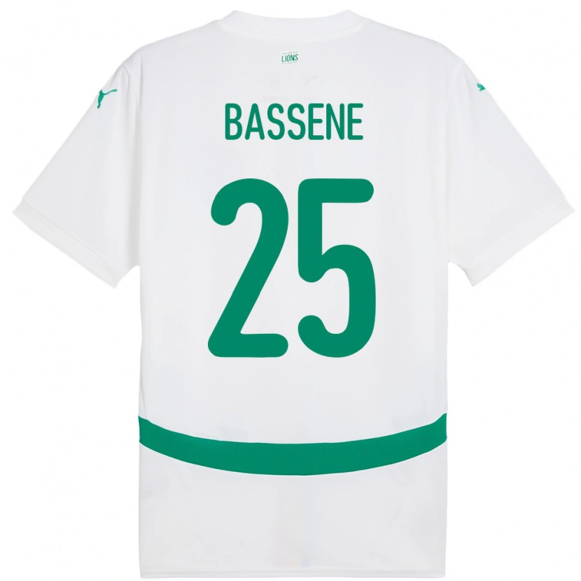 Danxen Kid Senegal Pascaline Bassene #25 White Home Jersey 24-26 T-Shirt