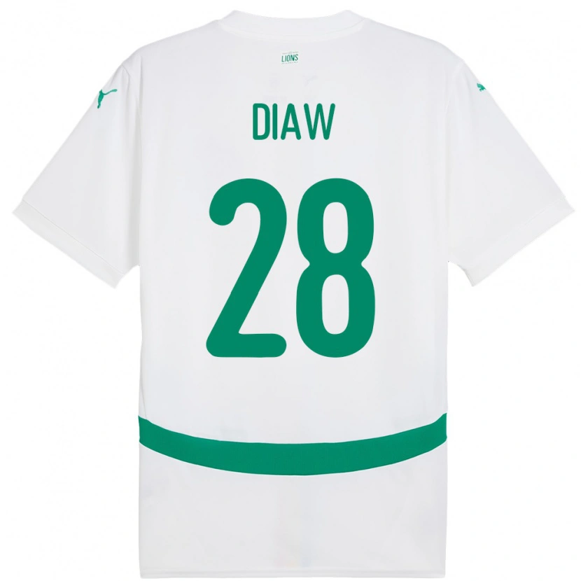 Danxen Kid Senegal Mory Diaw #28 White Home Jersey 24-26 T-Shirt