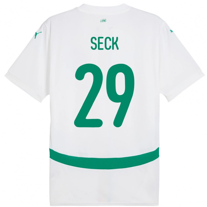 Danxen Kid Senegal Demba Seck #29 White Home Jersey 24-26 T-Shirt