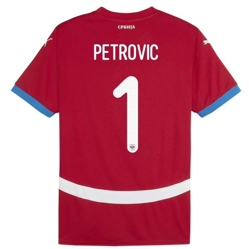 Danxen Kid Serbia Djordje Petrovic #1 Red Home Jersey 24-26 T-Shirt