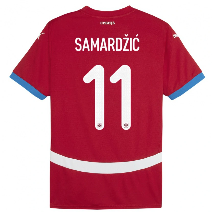 Danxen Kid Serbia Lazar Samardžić #11 Red Home Jersey 24-26 T-Shirt