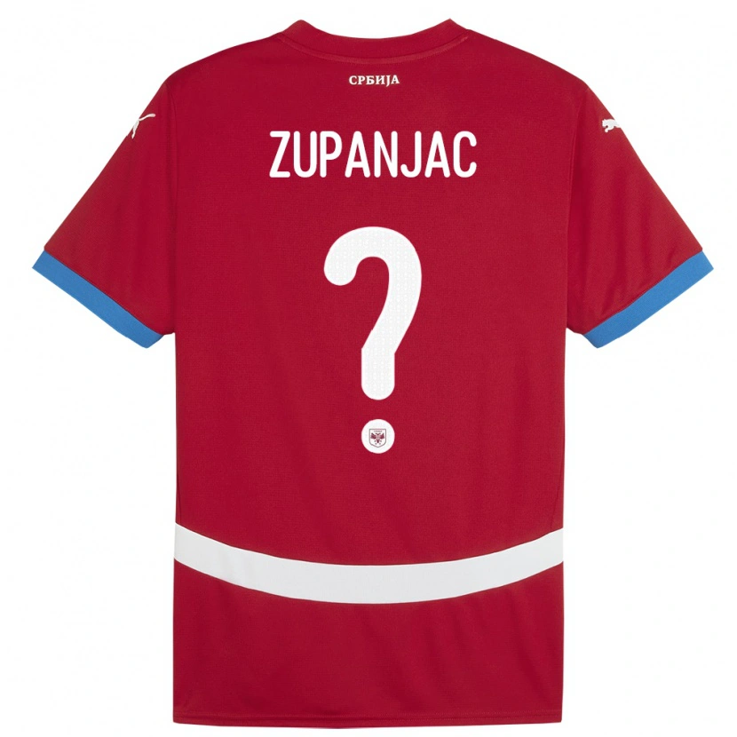 Danxen Kid Serbia Matija Zupanjac #0 Red Home Jersey 24-26 T-Shirt