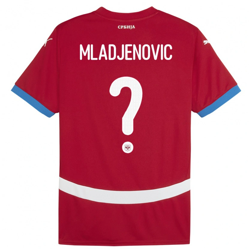 Danxen Kid Serbia Uros Mladjenovic #0 Red Home Jersey 24-26 T-Shirt