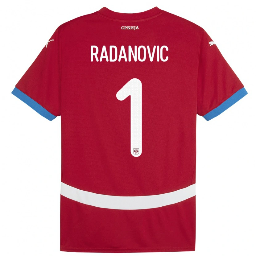 Danxen Kid Serbia Savo Radanovic #1 Red Home Jersey 24-26 T-Shirt