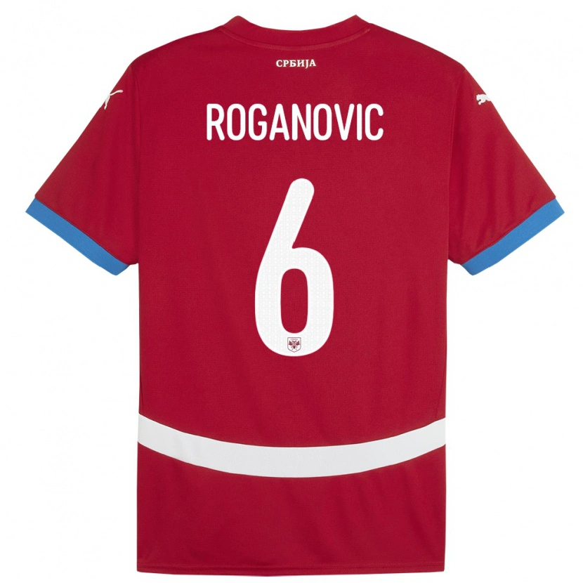 Danxen Kid Serbia Vuk Roganovic #6 Red Home Jersey 24-26 T-Shirt