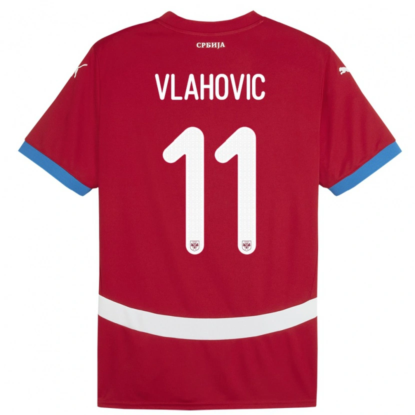 Danxen Kid Serbia Vanja Vlahovic #11 Red Home Jersey 24-26 T-Shirt