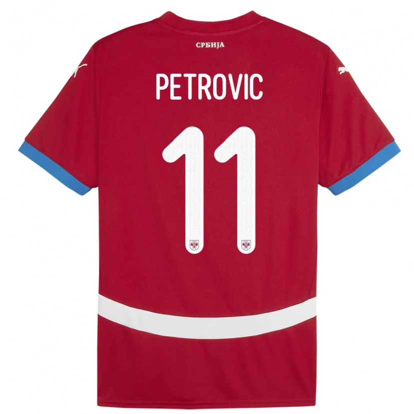 Danxen Kid Serbia Aleksa Petrovic #11 Red Home Jersey 24-26 T-Shirt