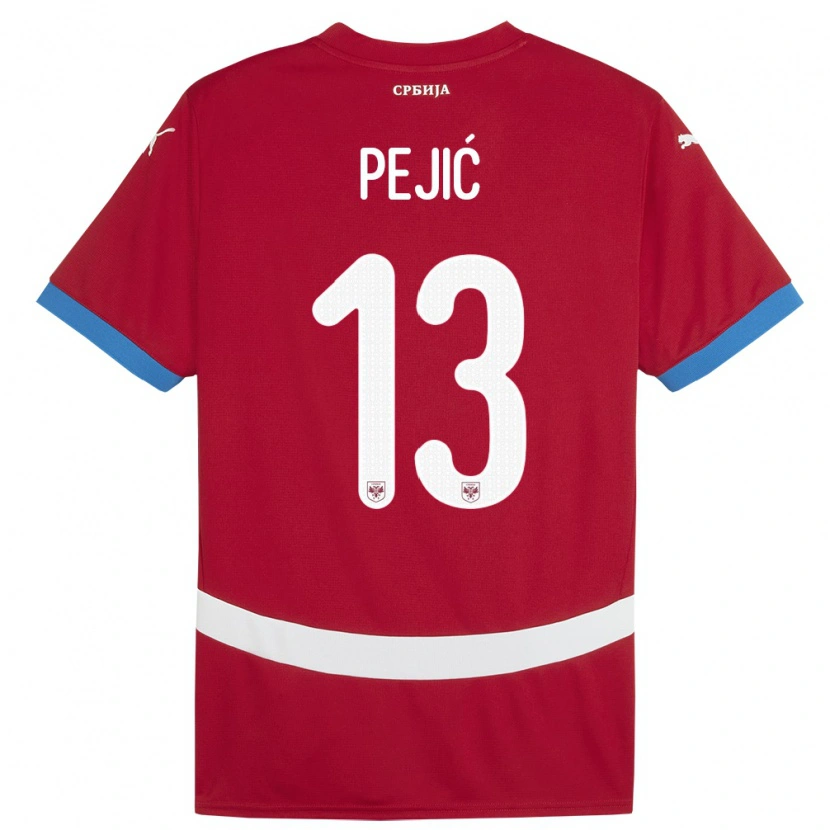 Danxen Kid Serbia Danilo Pejić #13 Red Home Jersey 24-26 T-Shirt