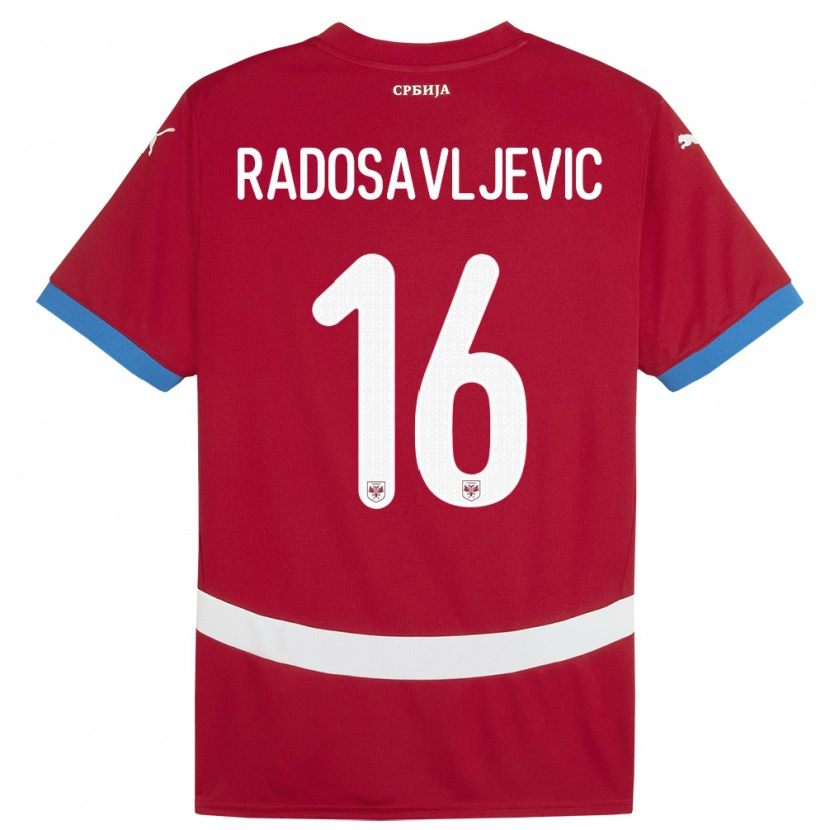 Danxen Kid Serbia Lazar Radosavljevic #16 Red Home Jersey 24-26 T-Shirt