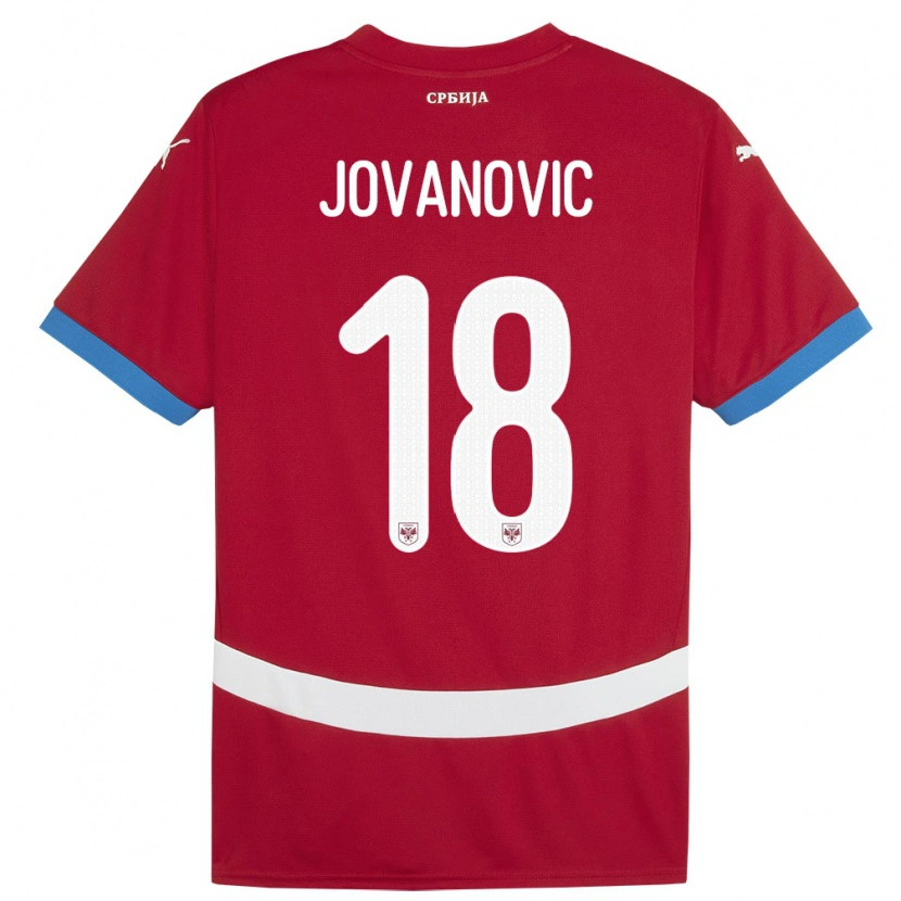 Danxen Kid Serbia Dusan Jovanovic #18 Red Home Jersey 24-26 T-Shirt