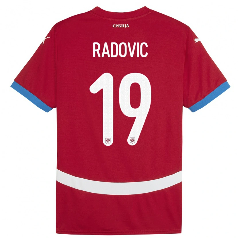 Danxen Kid Serbia Dusan Radovic #19 Red Home Jersey 24-26 T-Shirt