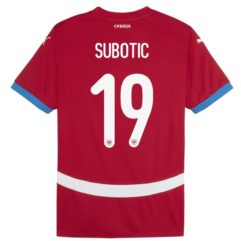 Danxen Kid Serbia Vasilije Subotic #19 Red Home Jersey 24-26 T-Shirt