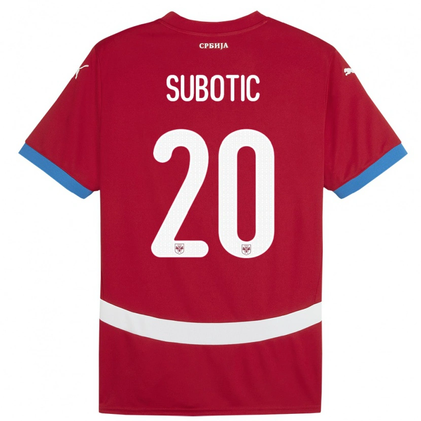 Danxen Kid Serbia Andrej Subotic #20 Red Home Jersey 24-26 T-Shirt