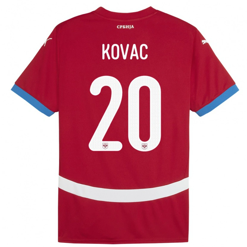 Danxen Kid Serbia Danilo Kovac #20 Red Home Jersey 24-26 T-Shirt