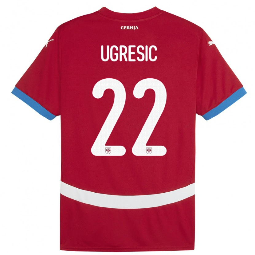 Danxen Kid Serbia Ognjen Ugresic #22 Red Home Jersey 24-26 T-Shirt