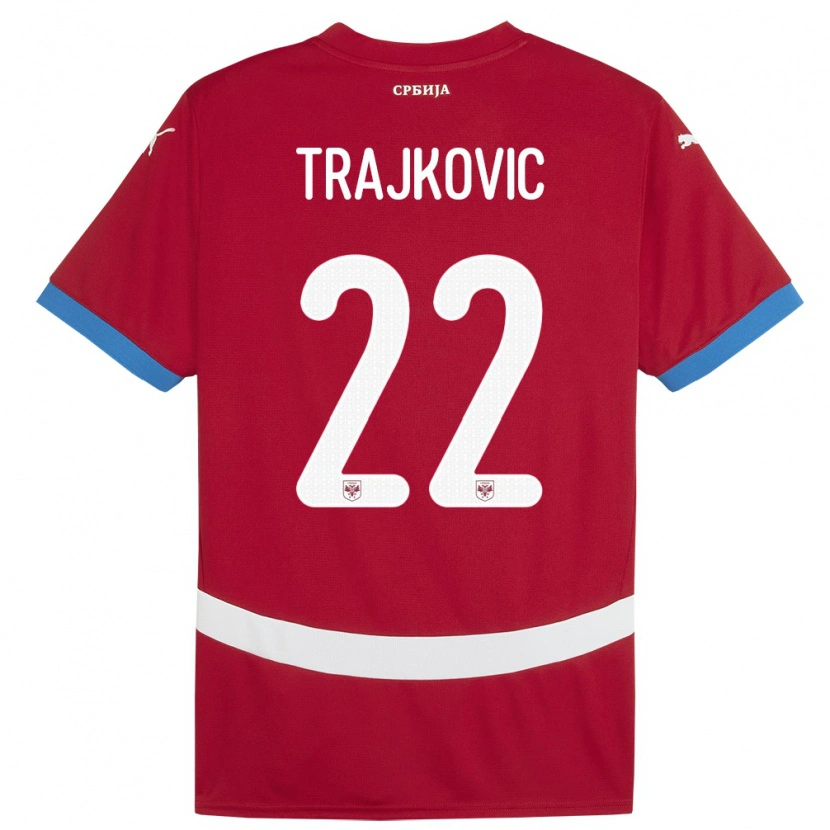 Danxen Kid Serbia Aleksa Trajkovic #22 Red Home Jersey 24-26 T-Shirt