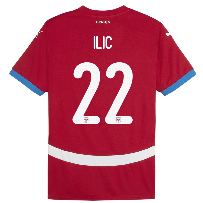 Danxen Kid Serbia Pavle Ilic #22 Red Home Jersey 24-26 T-Shirt