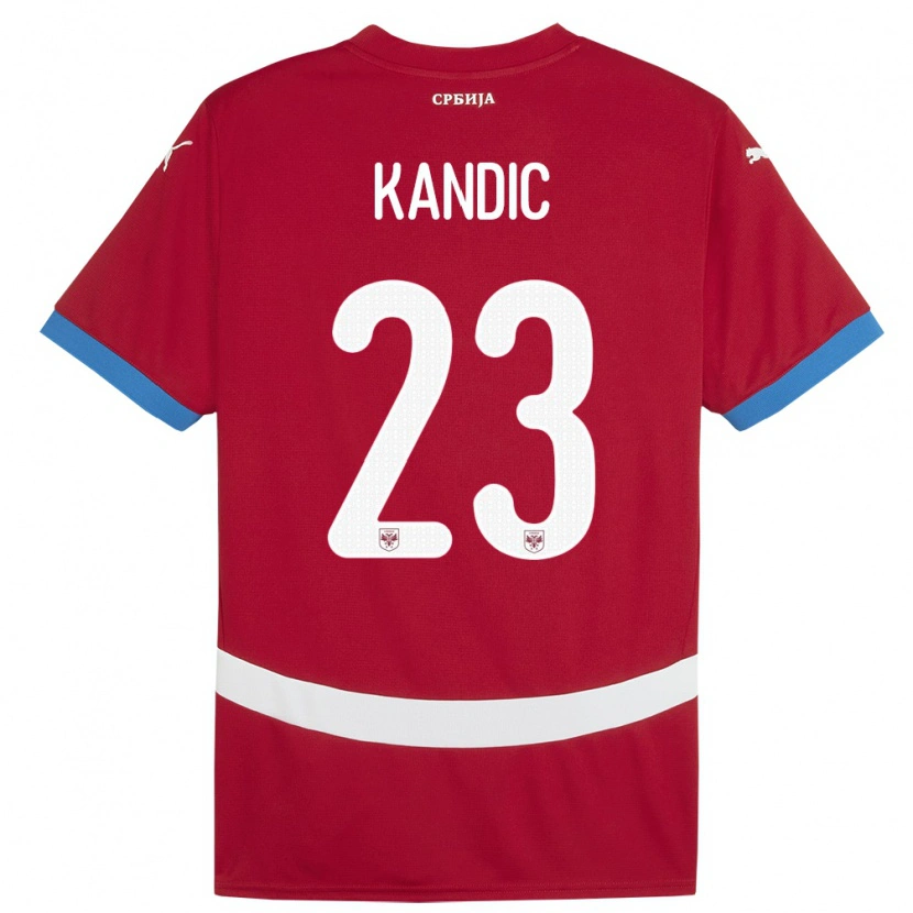 Danxen Kid Serbia Marko Kandic #23 Red Home Jersey 24-26 T-Shirt