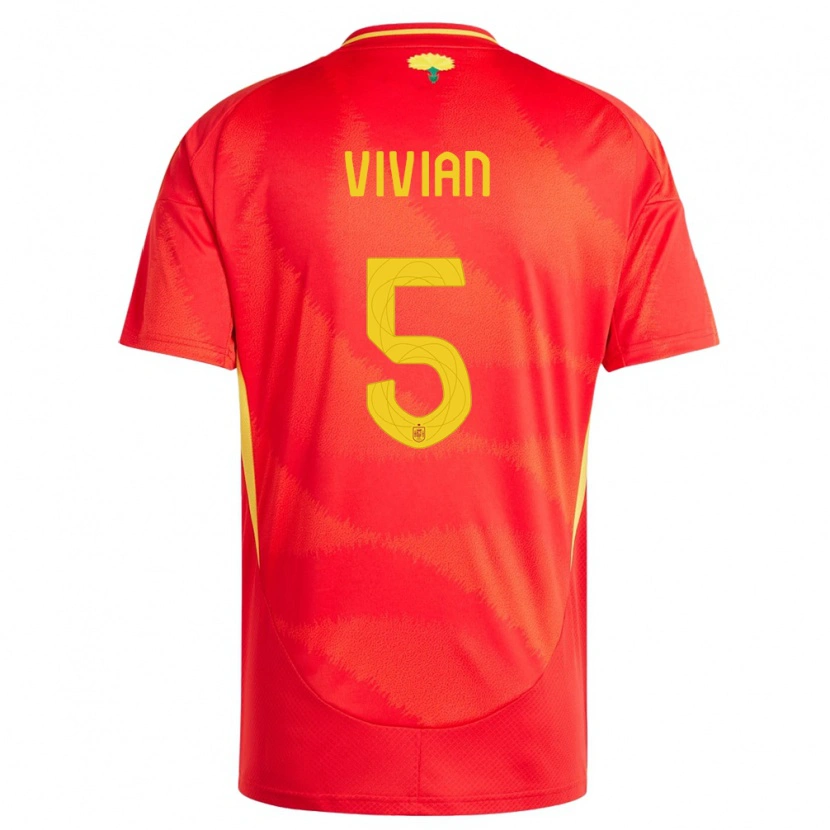 Danxen Kid Spain Dani Vivian #5 Red Home Jersey 24-26 T-Shirt