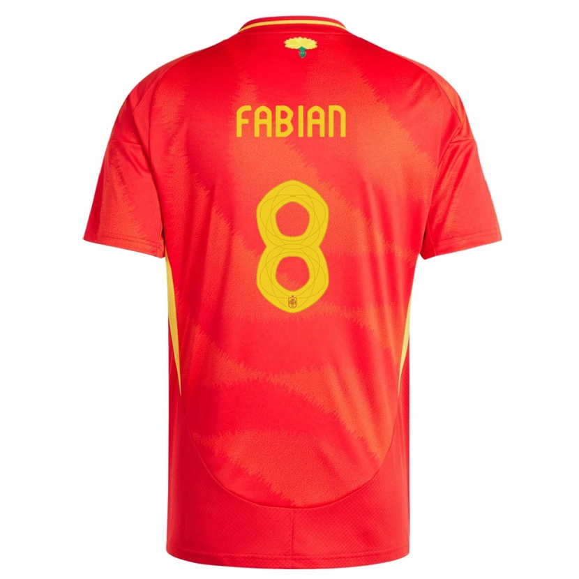 Danxen Kid Spain Fabián Ruiz #8 Red Home Jersey 24-26 T-Shirt