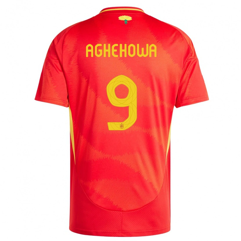 Danxen Kid Spain Samu Aghehowa #9 Red Home Jersey 24-26 T-Shirt