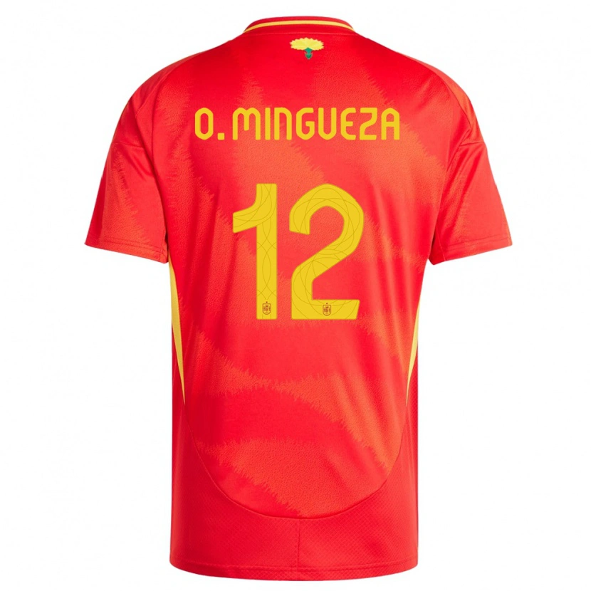 Danxen Kid Spain Óscar Mingueza #12 Red Home Jersey 24-26 T-Shirt