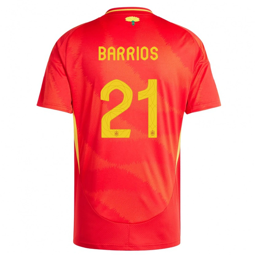 Danxen Kid Spain Pablo Barrios #21 Red Home Jersey 24-26 T-Shirt