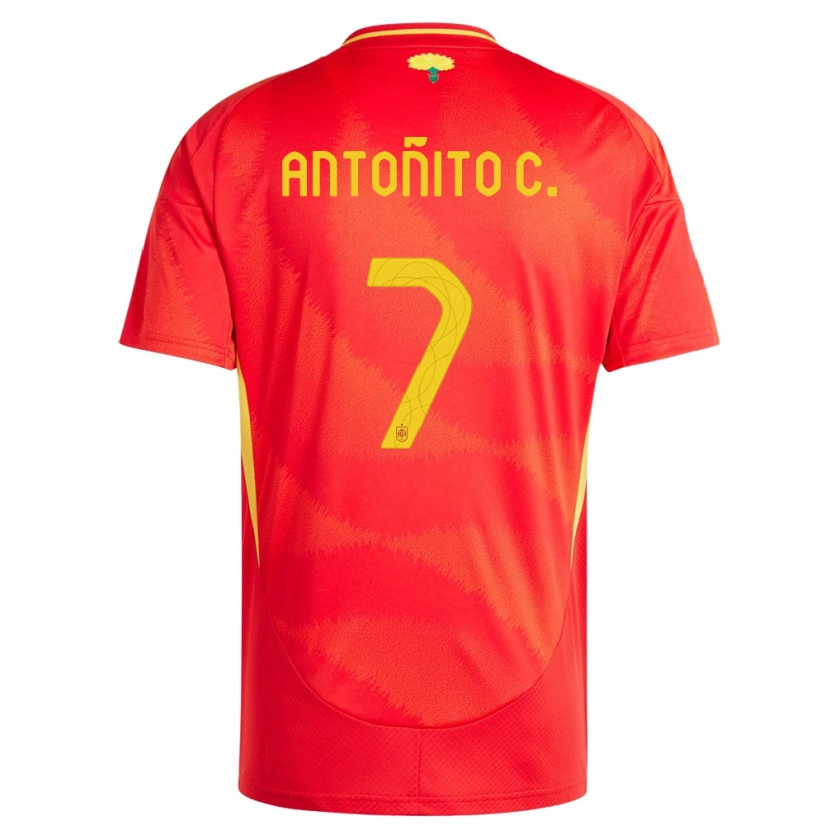 Danxen Kid Spain Antoñito Cordero #7 Red Home Jersey 24-26 T-Shirt