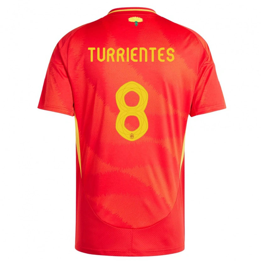 Danxen Kid Spain Beñat Turrientes #8 Red Home Jersey 24-26 T-Shirt