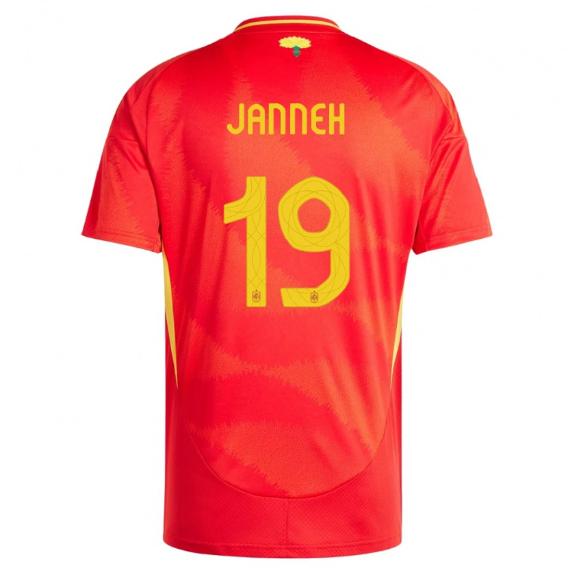 Danxen Kid Spain Omar Janneh #19 Red Home Jersey 24-26 T-Shirt