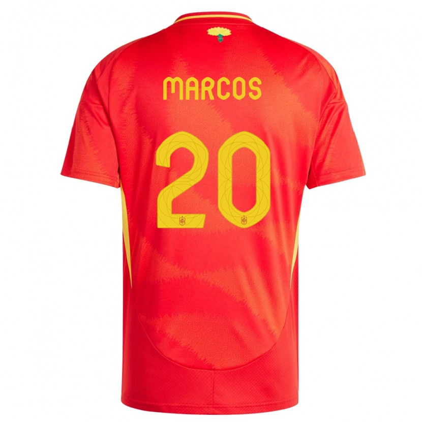 Danxen Kid Spain Óscar Marcos #20 Red Home Jersey 24-26 T-Shirt