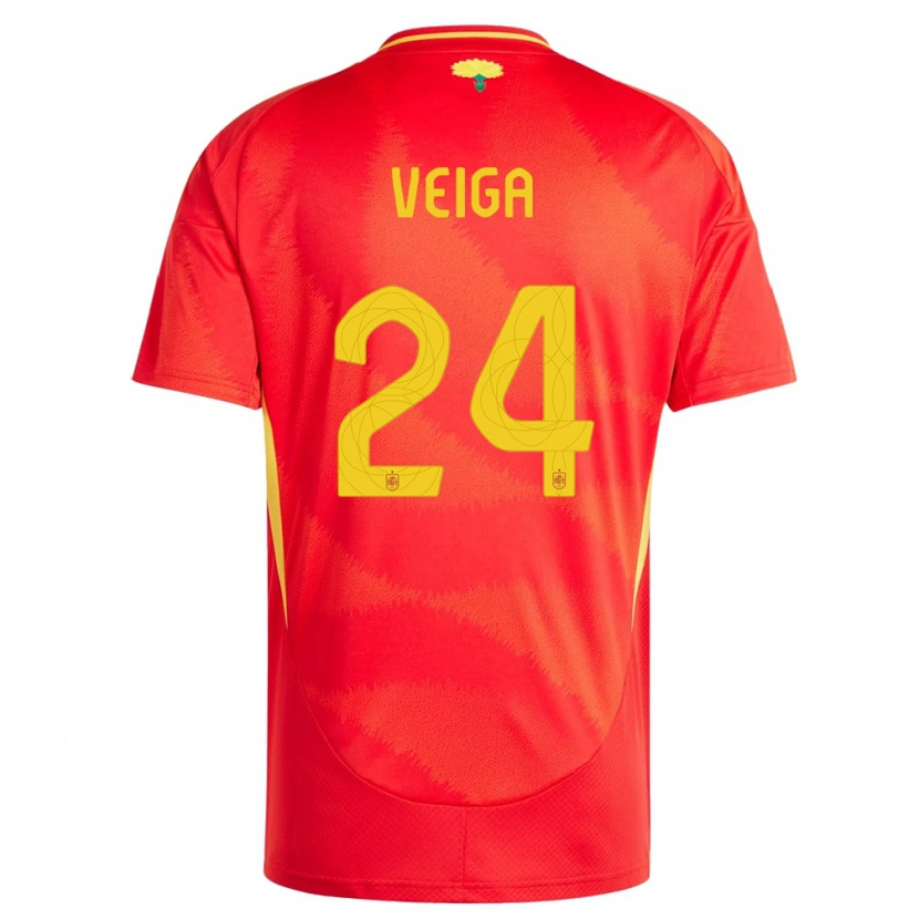 Danxen Kid Spain Gabri Veiga #24 Red Home Jersey 24-26 T-Shirt