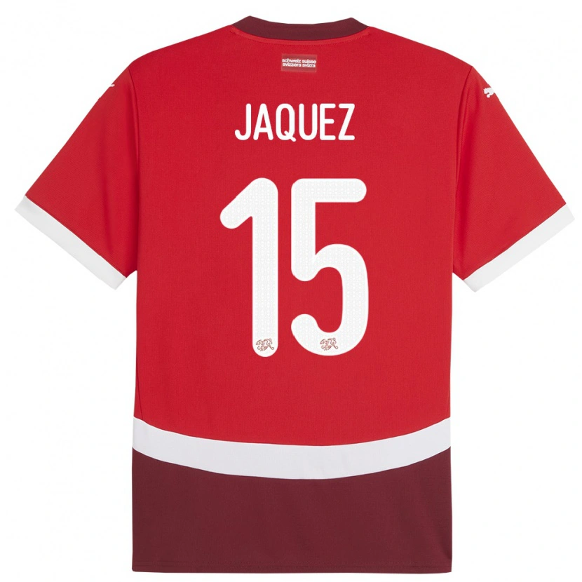 Danxen Kid Switzerland Luca Jaquez #15 Red Home Jersey 24-26 T-Shirt